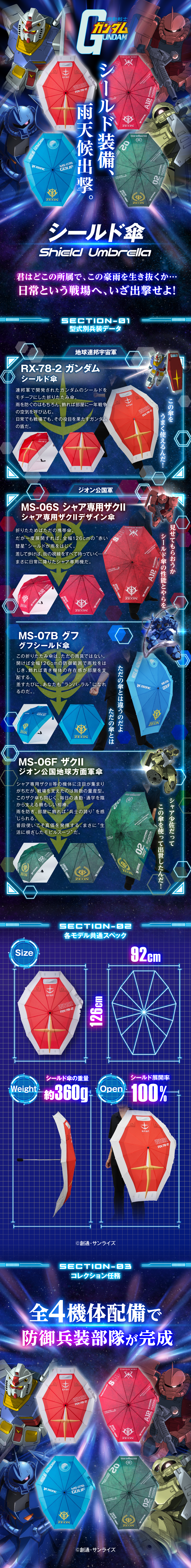 機動戦士ガンダム シールド傘