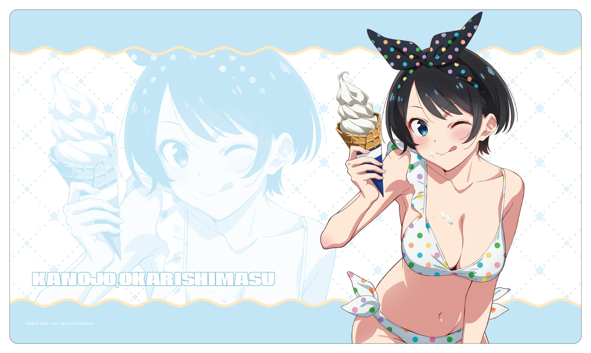 彼女、お借りします ラバーマット更科瑠夏(水着)