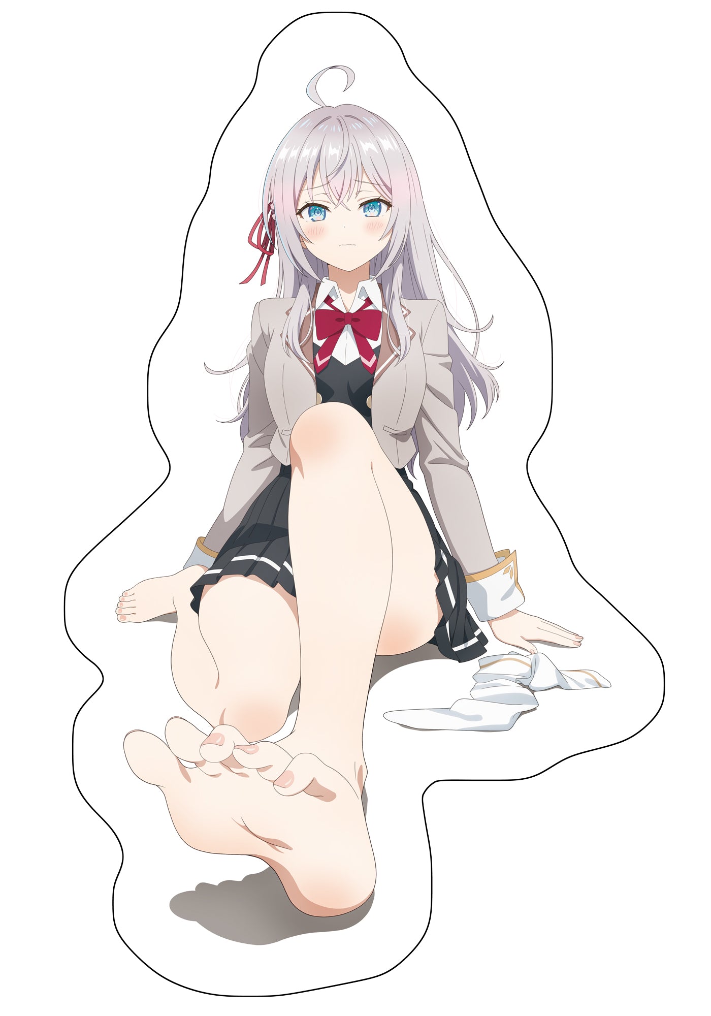 時々ボソッとロシア語でデレる隣のアーリャさん ほぼ等身大ダイカットクッション アーリャ(お座り)