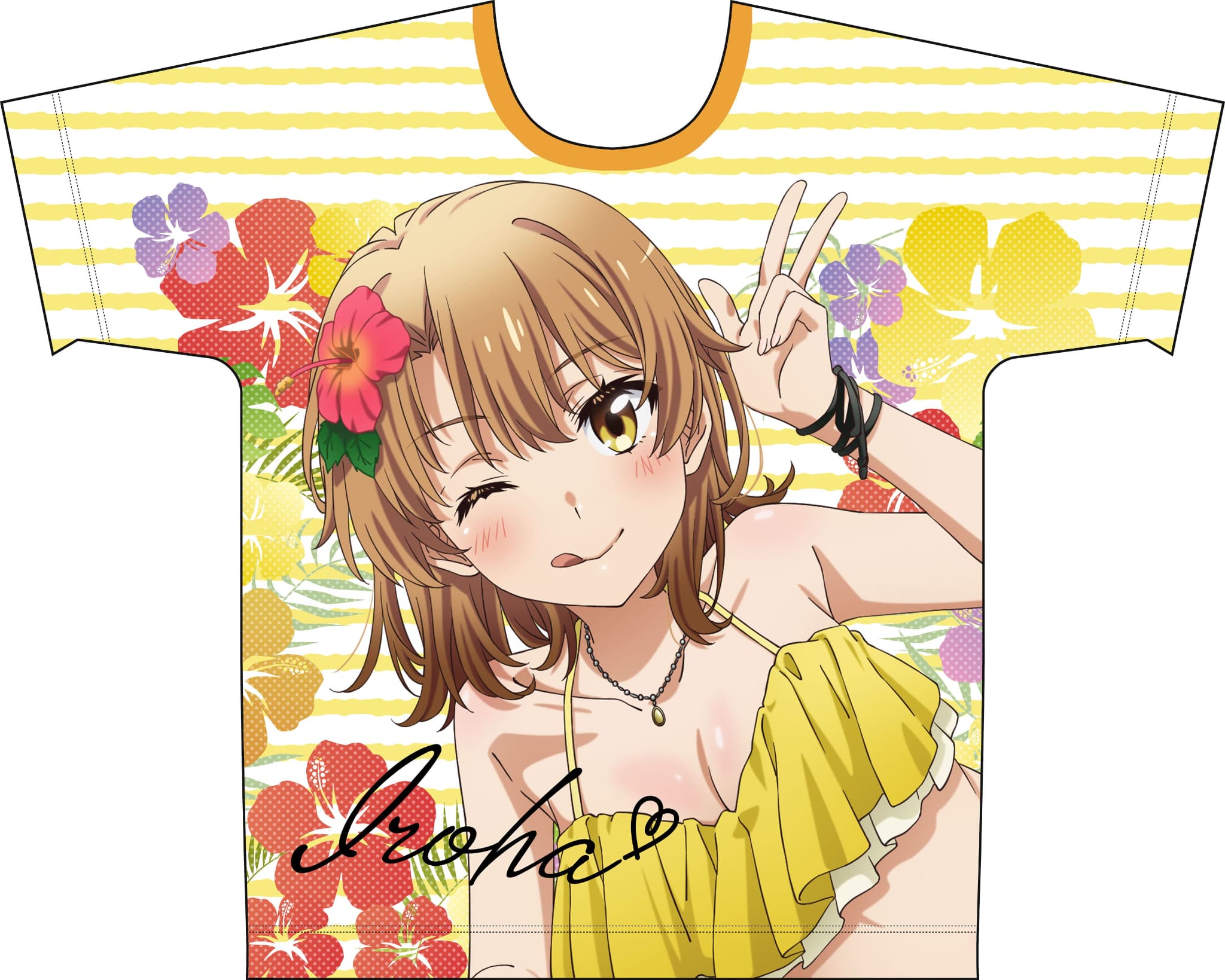 やはり俺の青春ラブコメはまちがっている。完 【描き下ろし】フルグラフィックTシャツ 一色いろは(水着)