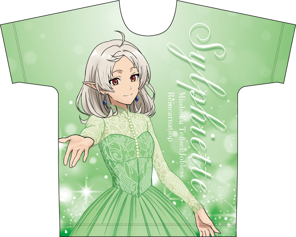 無職転生II Tシャツ メンズXL レディースXXXL フィッツ　シルフィエット 無職転生Ⅲ ～異世界行ったら本気だす～ フルグラフィックTシャツ