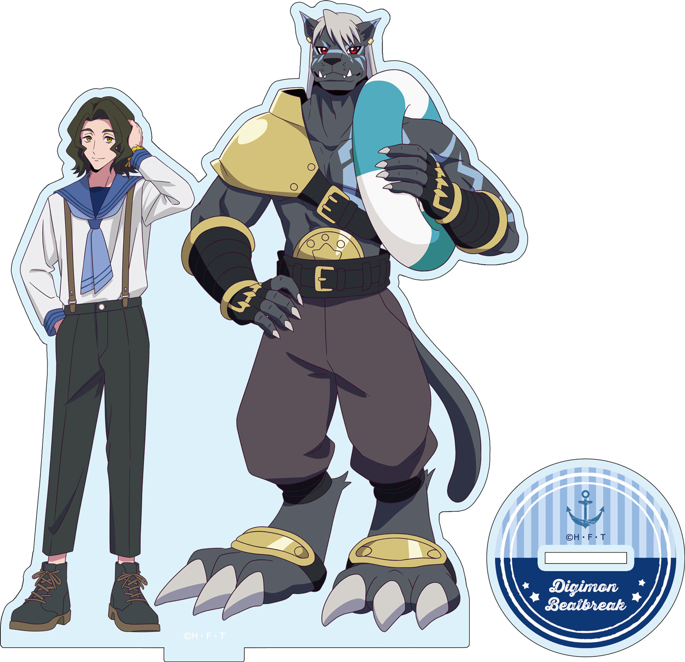 【DIGIMON BEATBREAK】アクリルスタンド キョウ&ムラサメモン(マリンルックver)