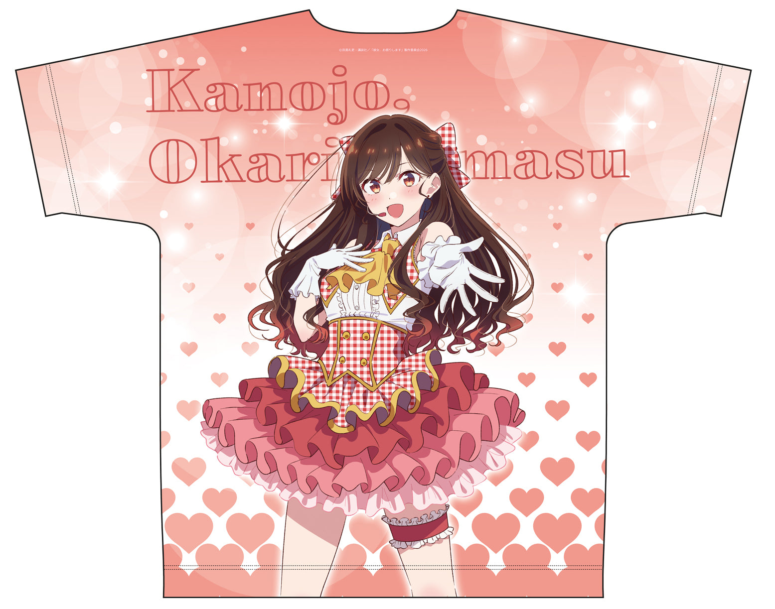 彼女、お借りします 描き下ろしフルグラフィックTシャツ 水原千鶴(アイドル)