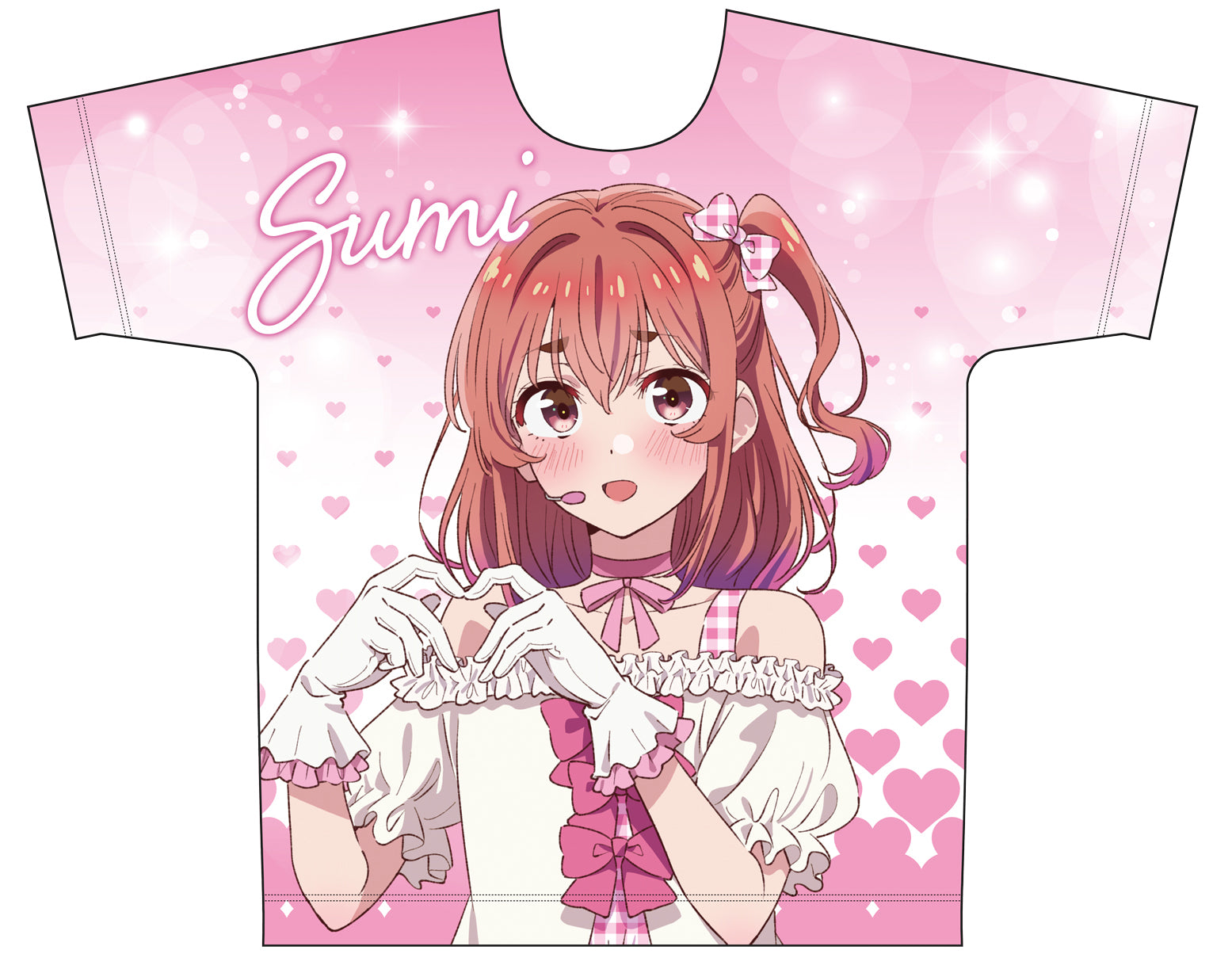 彼女、お借りします 描き下ろしフルグラフィックTシャツ 桜沢墨(アイドル)