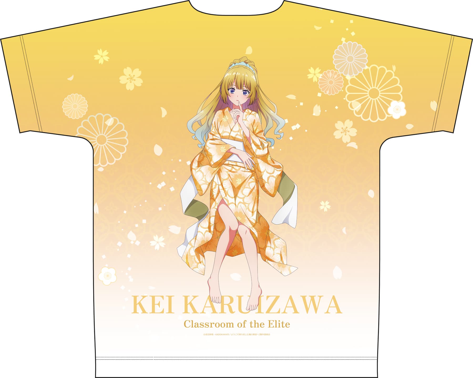 ようこそ実力至上主義の教室へ 3nd season 【描き下ろし】フルグラフィックTシャツ軽井沢恵(和服)XL