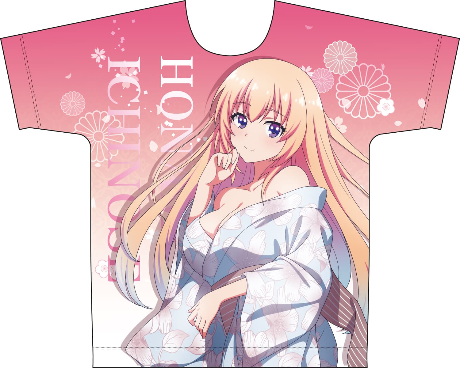 ようこそ実力至上主義の教室へ 3nd season 【描き下ろし】フルグラフィックTシャツ一之瀬帆波(和服)M
