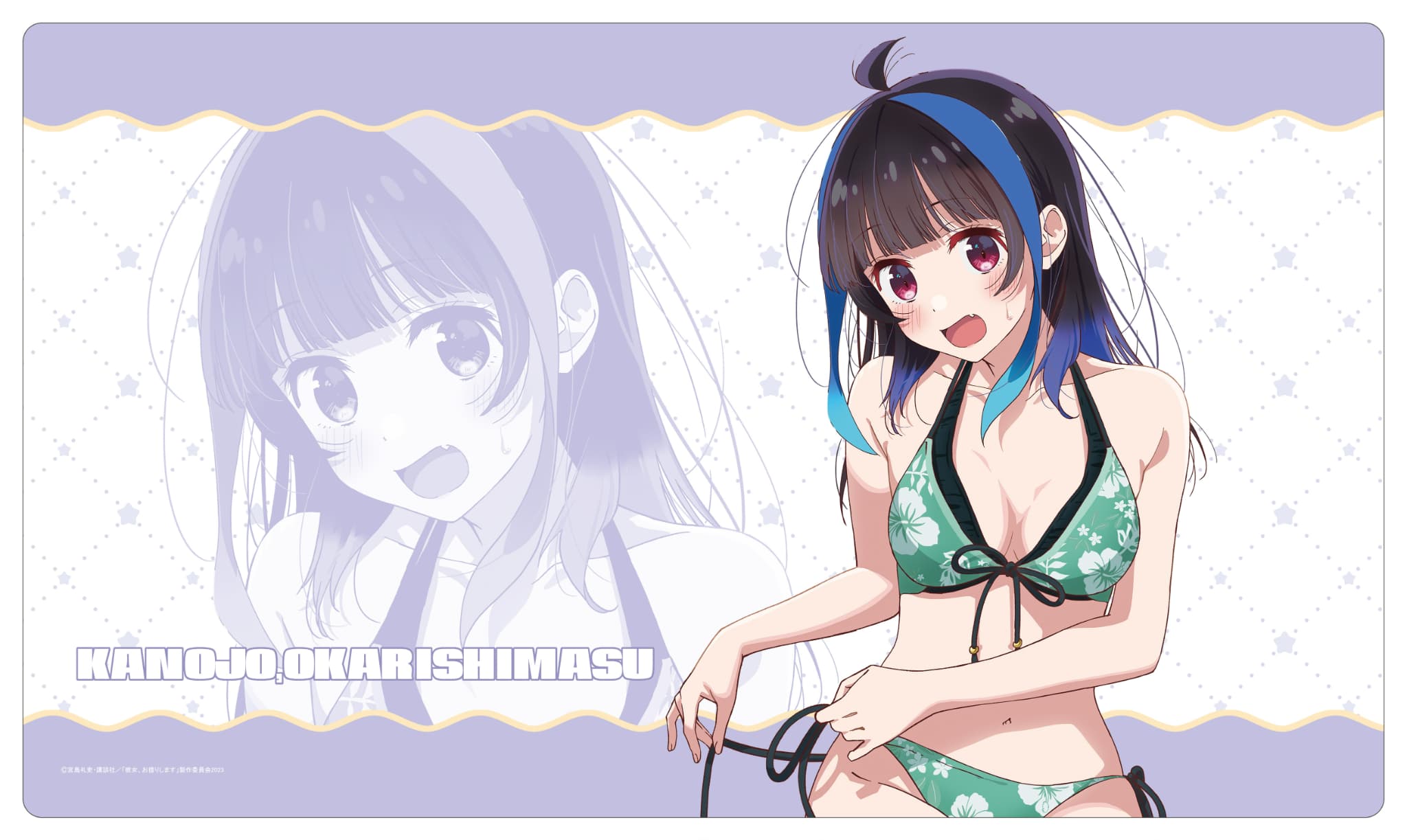 彼女、お借りします ラバーマット八重森みに(水着)