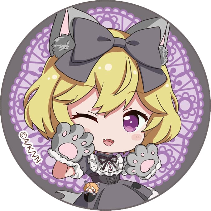 となりの吸血鬼さん 【描き下ろし】缶バッジセット エリー（狼）