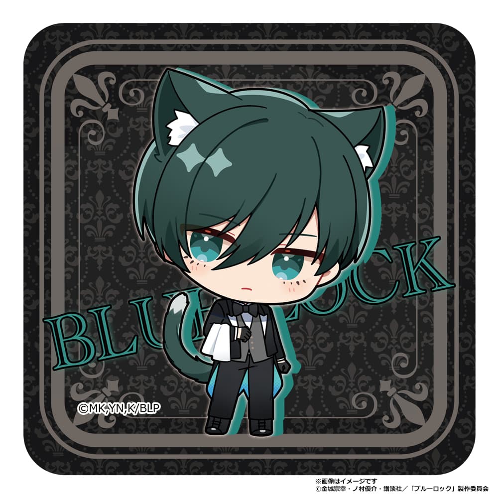 ブルーロック　ハンドタオル　糸師 凛(ねこ執事)