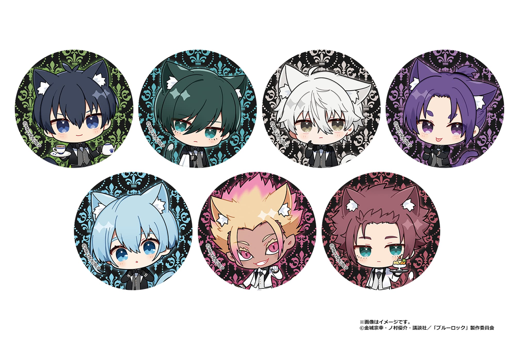 ブルーロック　トレーディング　缶バッジ(ねこ執事)　BOX