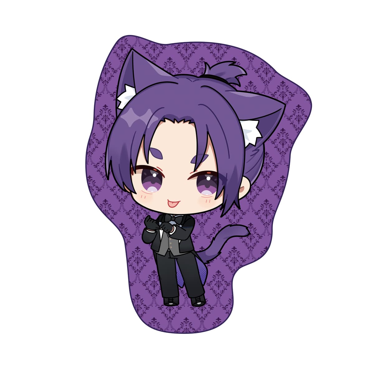 ブルーロック ハンドタオル 御影玲王(ねこ執事)