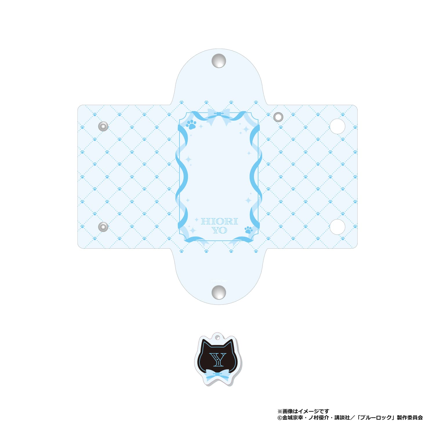 ブルーロック　名前入りクリアマルチケース　氷織 羊(ねこ執事)