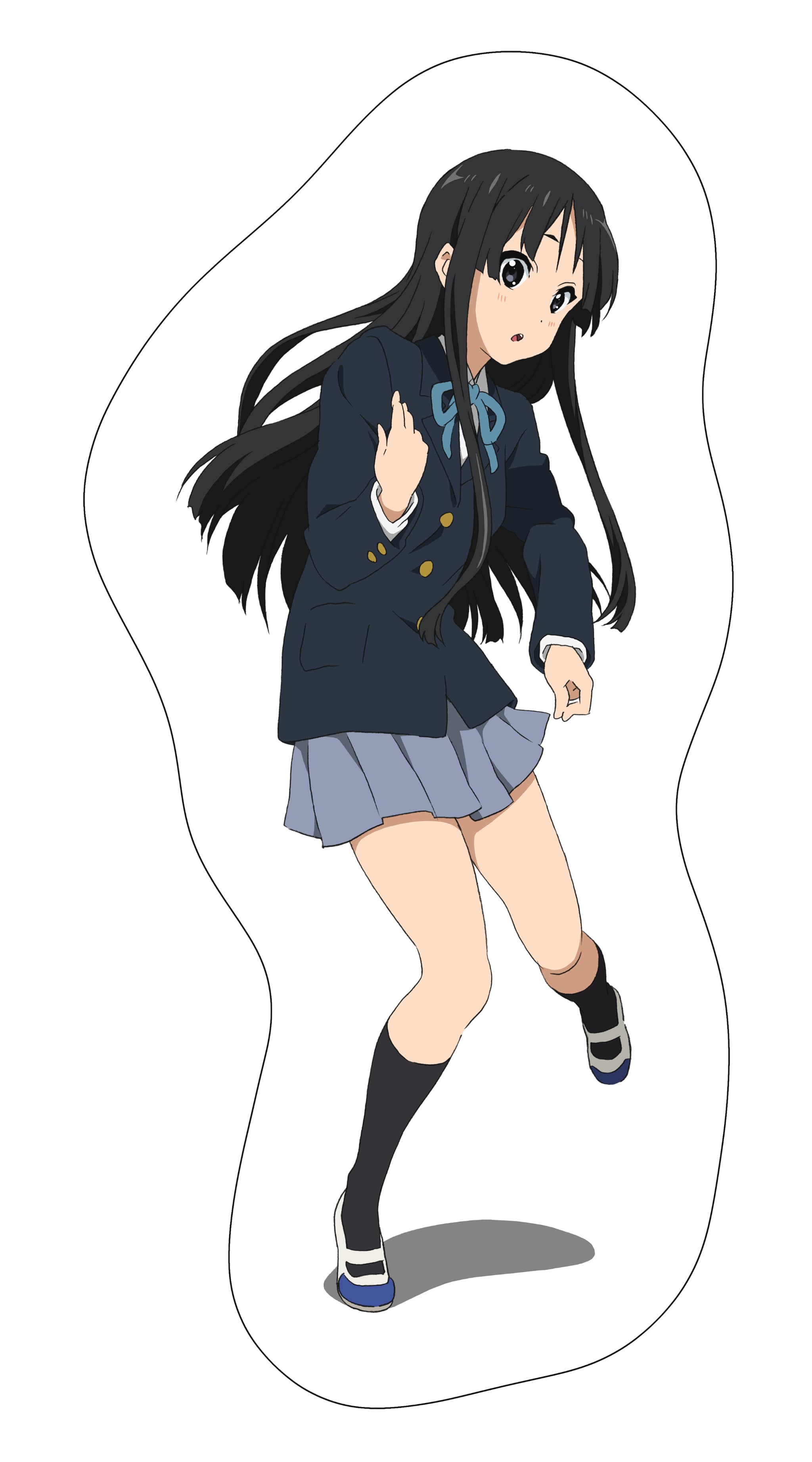 けいおん!　ほぼ等身大ダイカットクッション　秋山澪