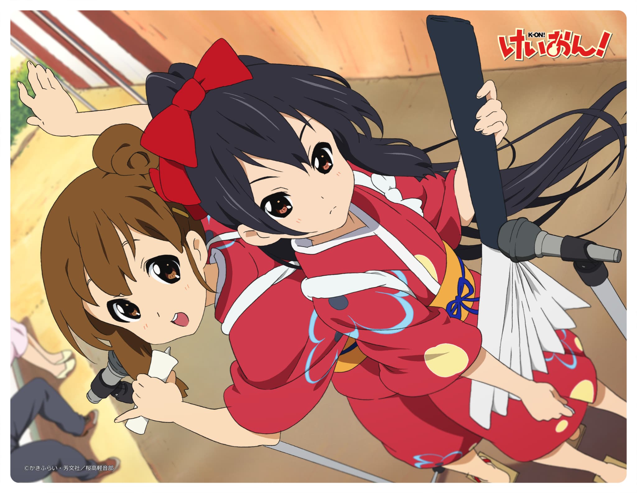 けいおん!　大判ラバーマット（ゆい・あず）