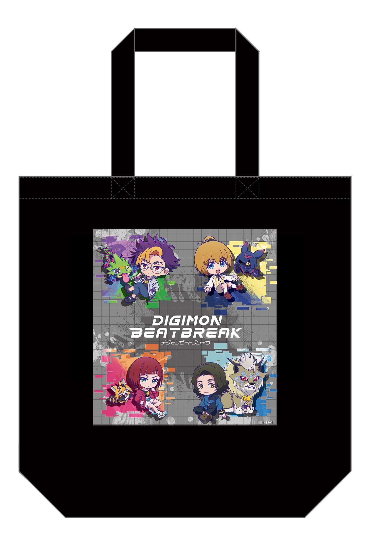 DIGIMON BEATBREAK　トートバッグ　デフォルメイラスト