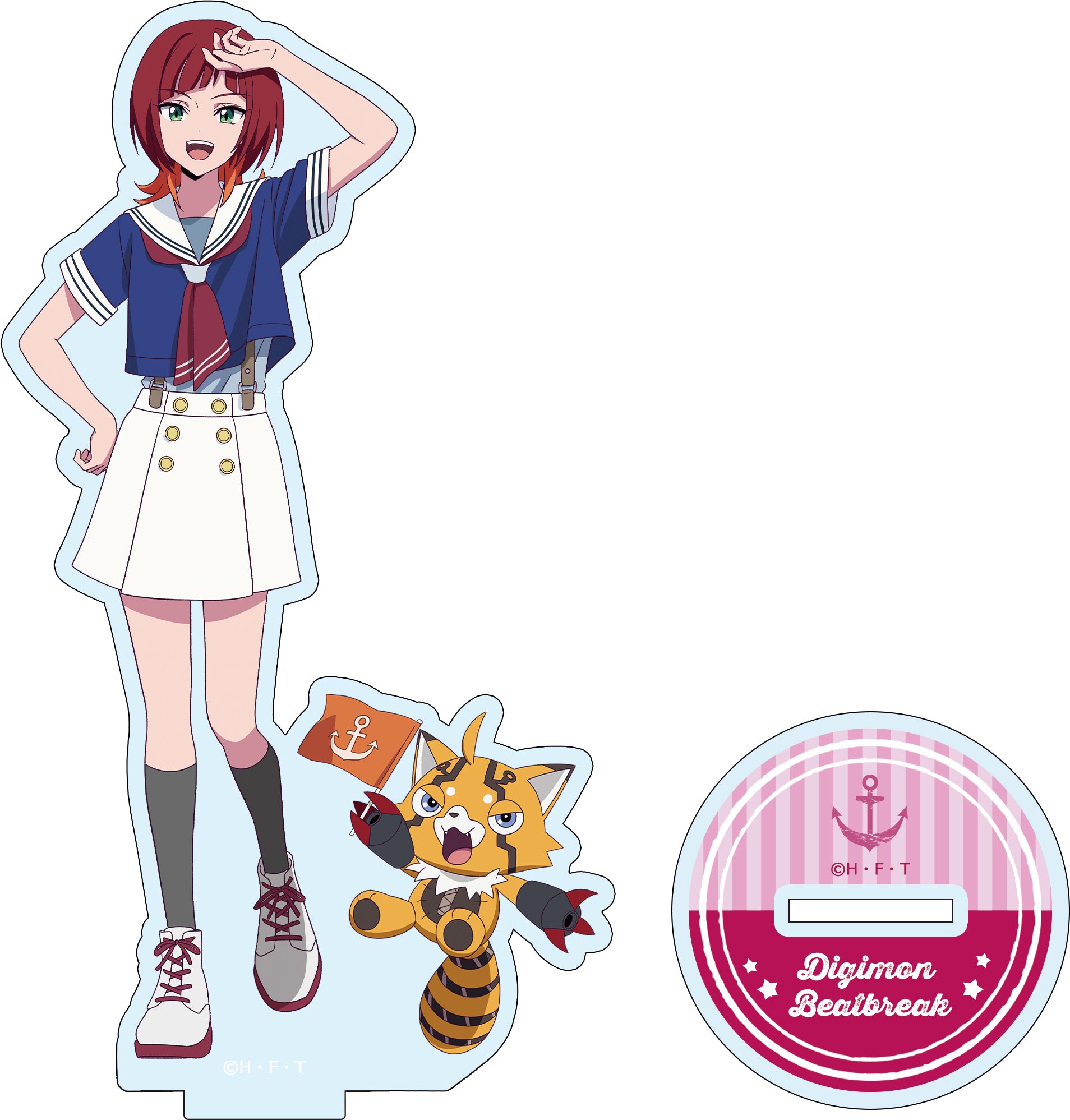 【DIGIMON BEATBREAK】アクリルスタンド レーナ&プリスティモン(マリンルックver)