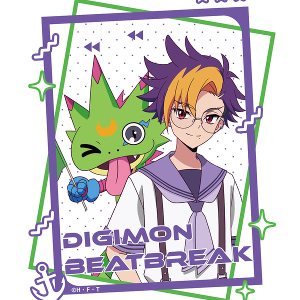 DIGIMON BEATBREAK】Tシャツ トモロウ&ゲッコーモン(マリンルックver)