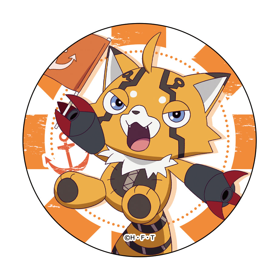 【DIGIMON BEATBREAK】トレーディング缶バッジ(マリンルックver)　1pics