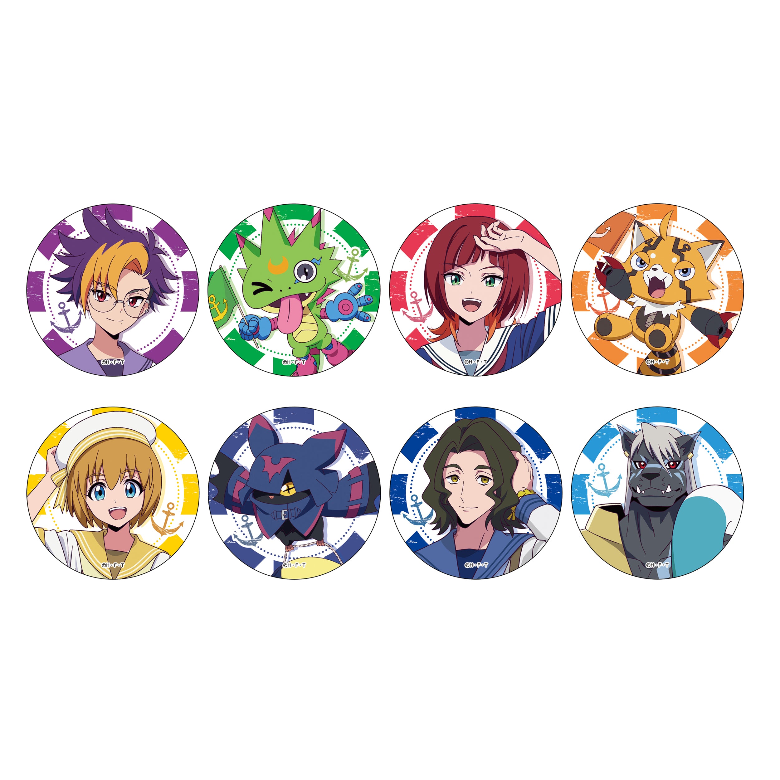 【DIGIMON BEATBREAK】トレーディング缶バッジ(マリンルックver)　BOX