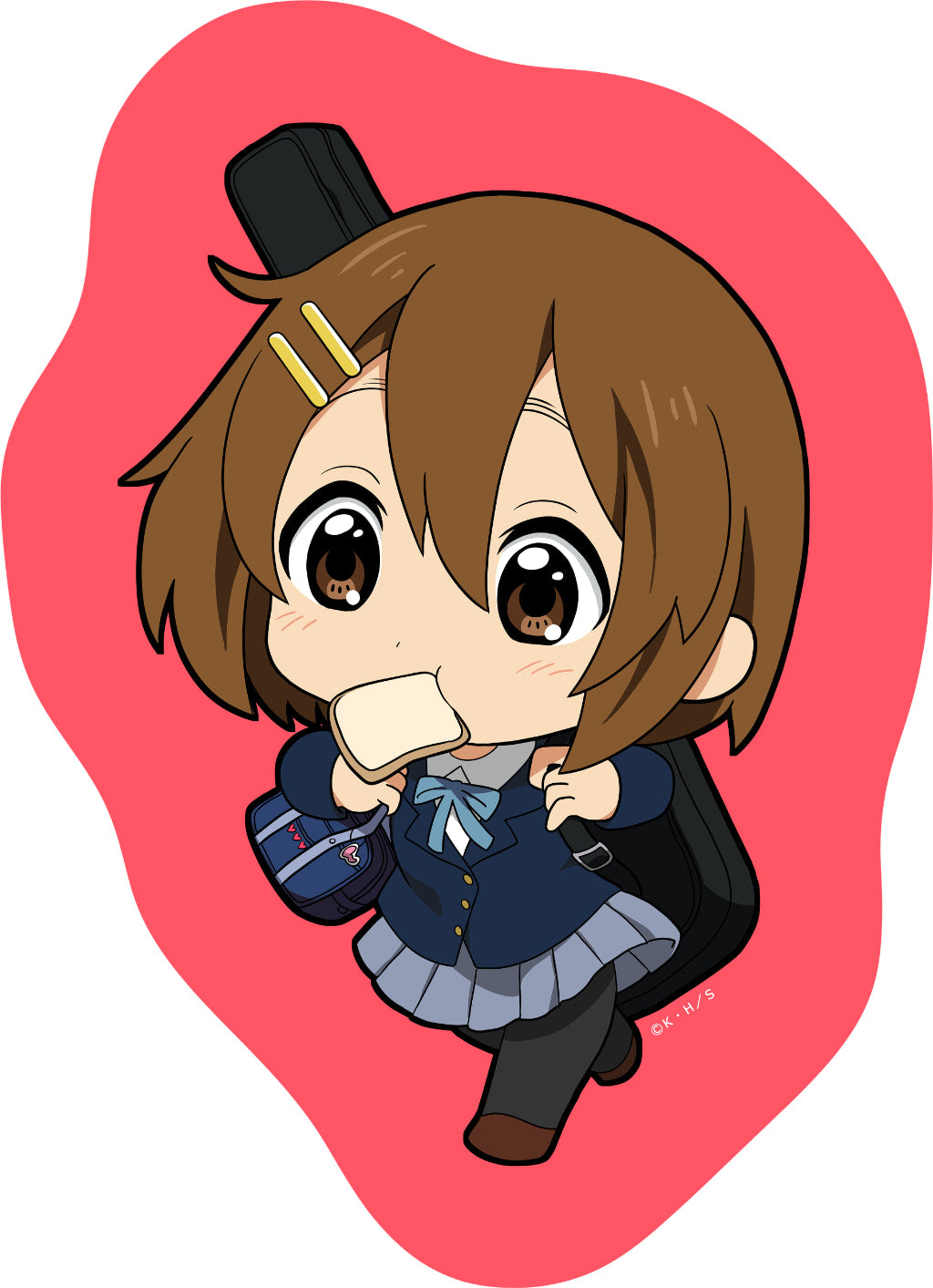 けいおん！　【描き起こし】　ダイカットブランケット　唯