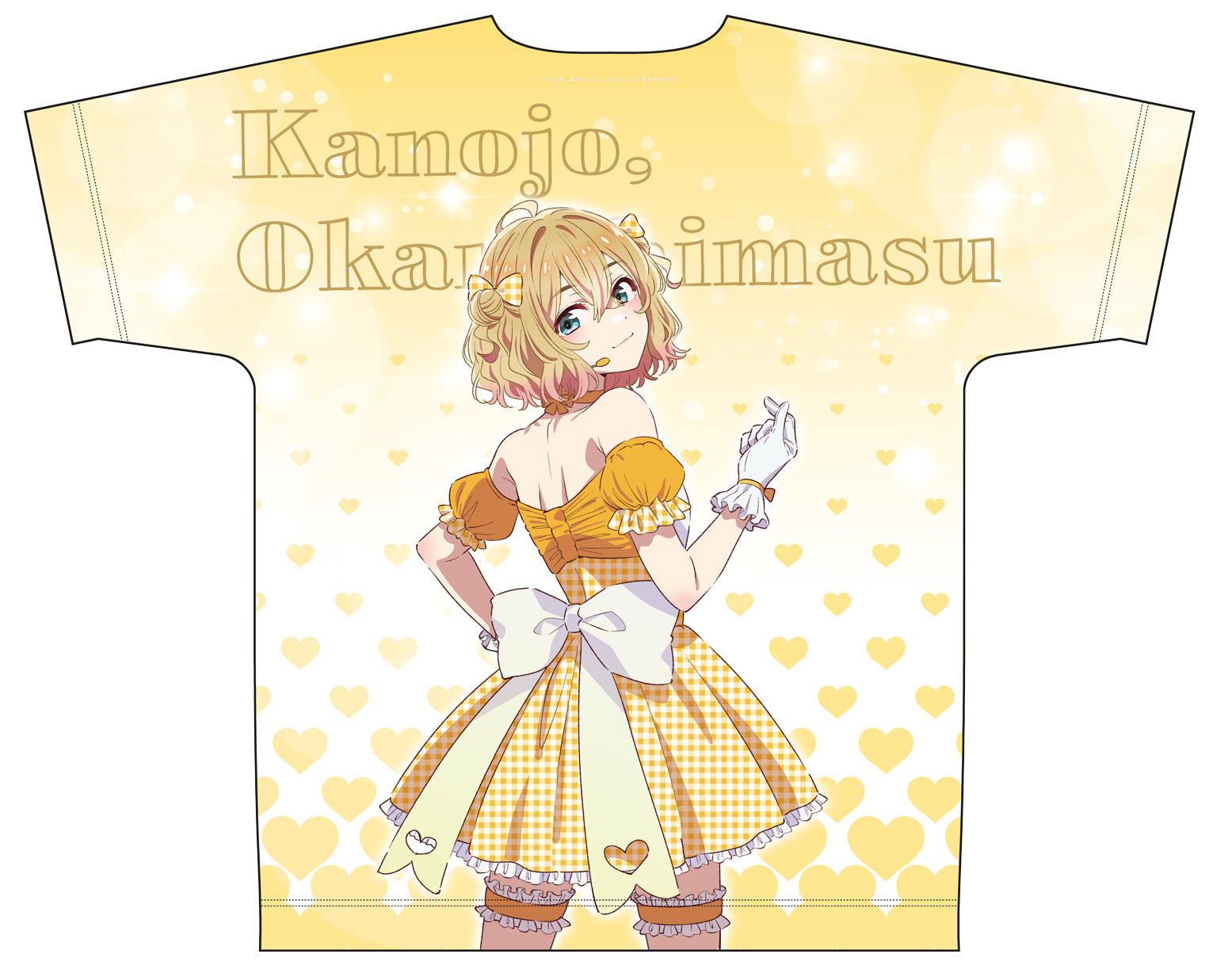 彼女、お借りします　描き下ろしフルグラフィックTシャツ　七海麻美（アイドル）
