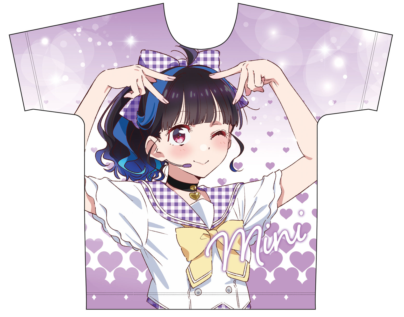彼女、お借りします　描き下ろしフルグラフィックTシャツ　八重森みに（アイドル）