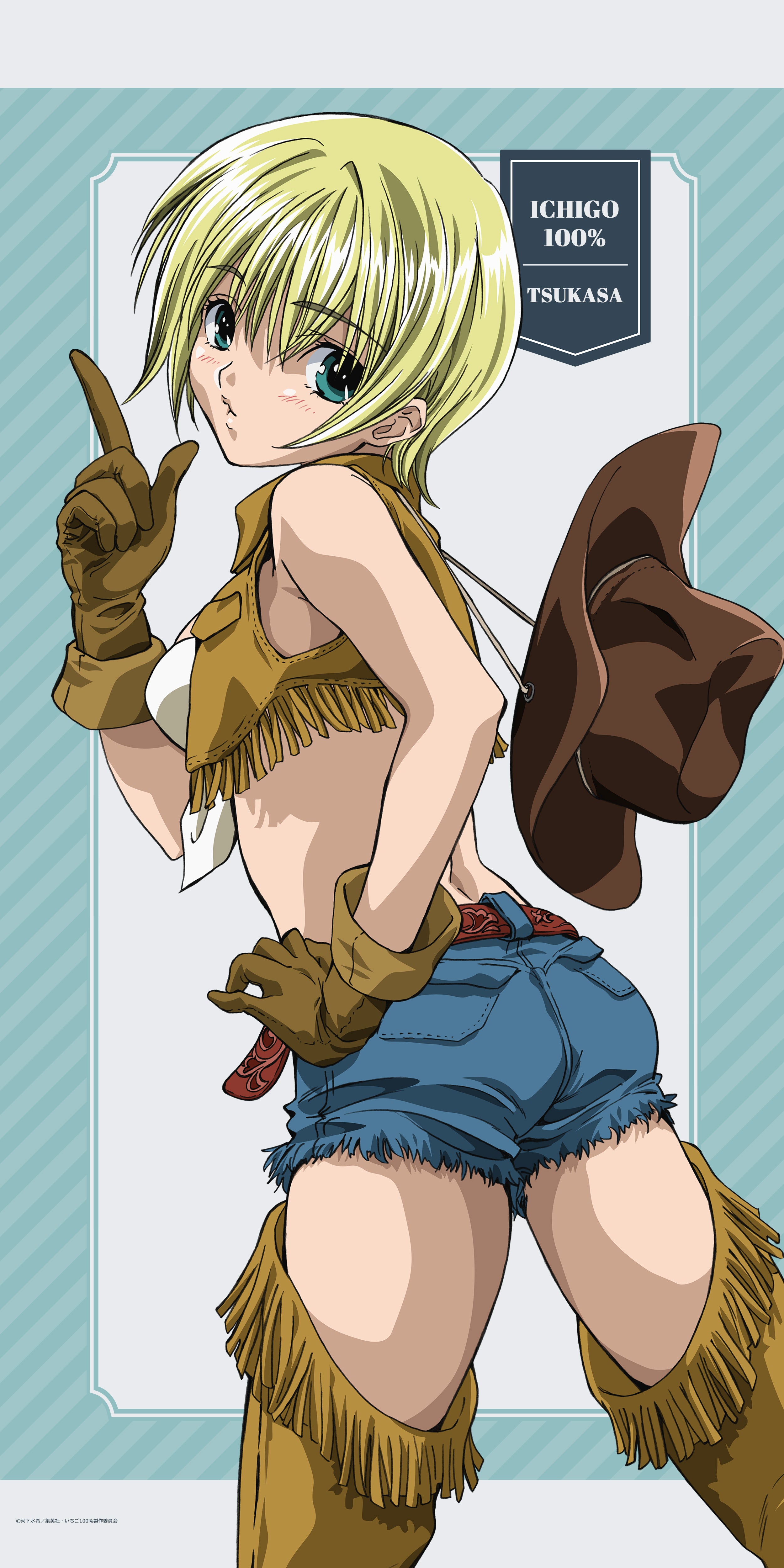いちご100％ BIGタペストリー　西野つかさ（カウガール）