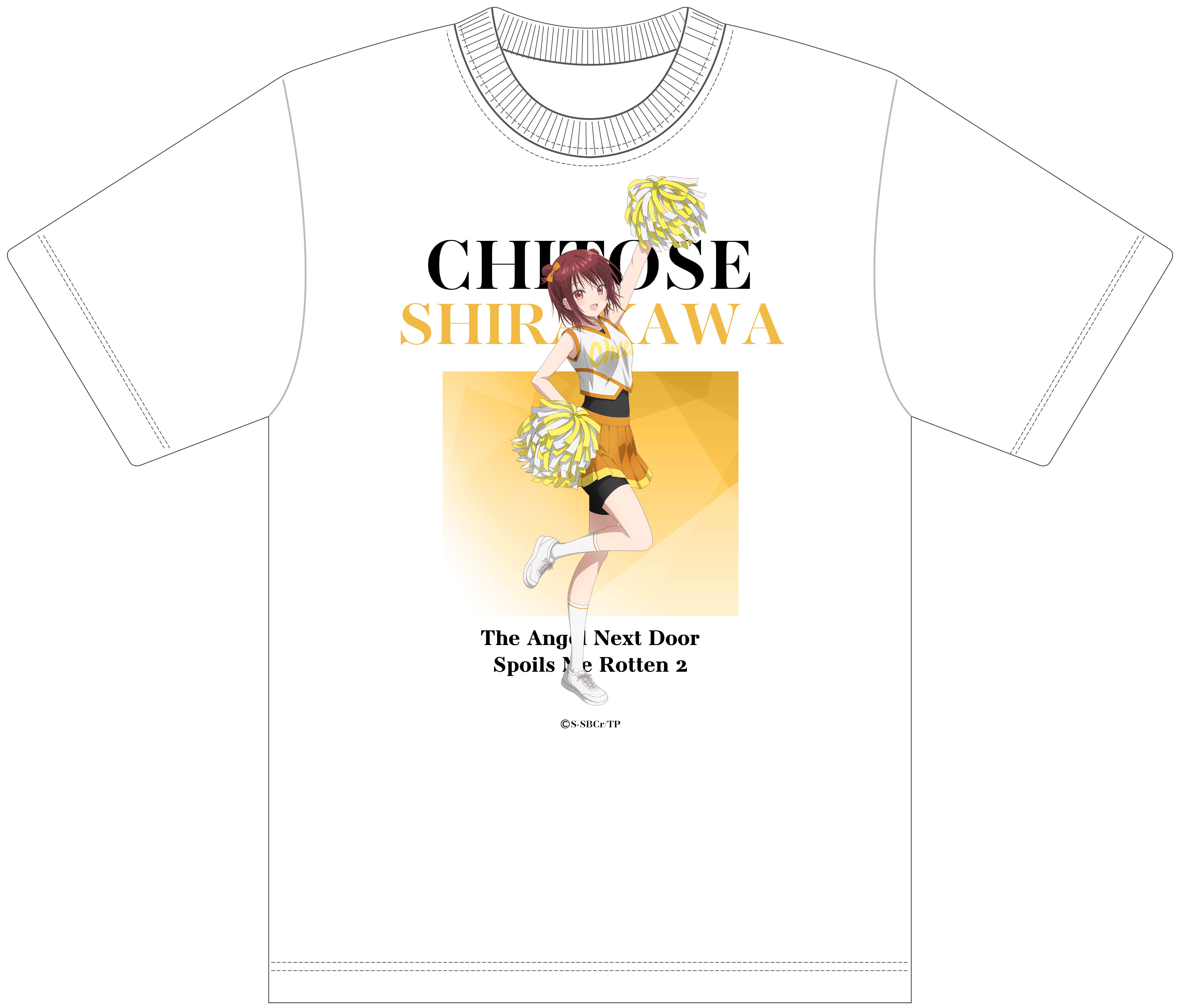 お隣の天使様にいつの間にか駄目人間にされていた件2【描き下ろし】Tシャツ 白河千歳（チアガール）