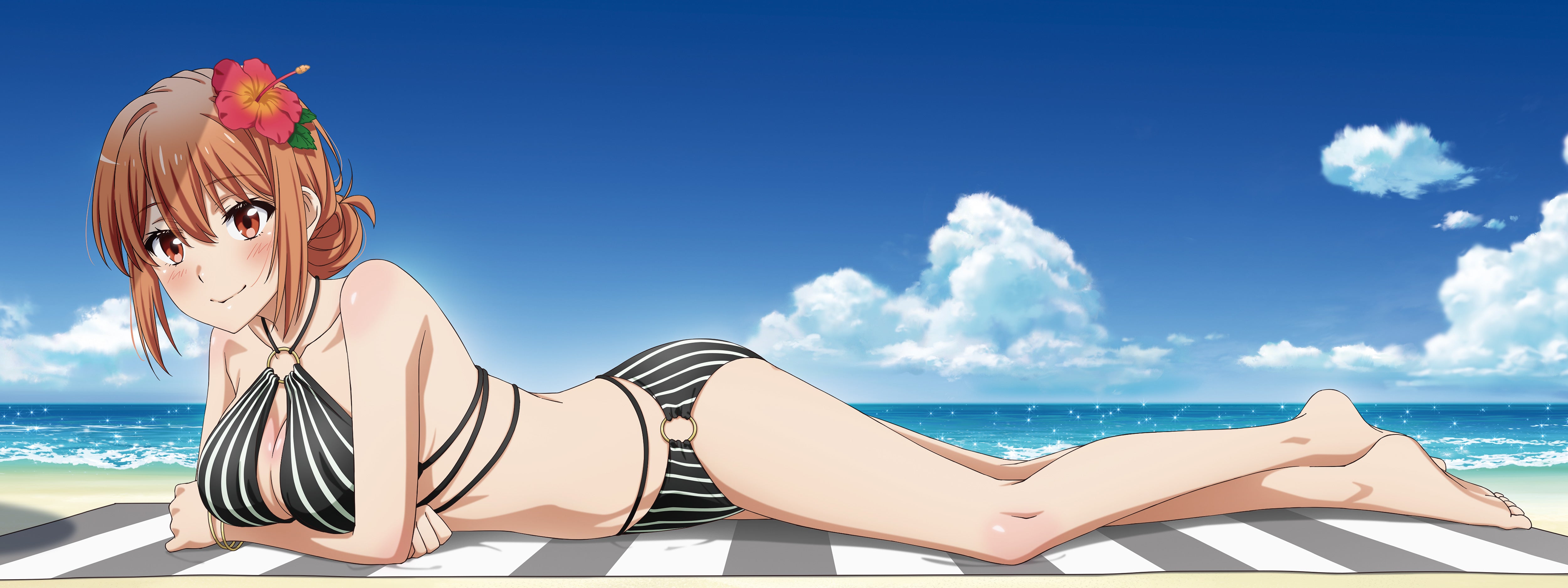 やはり俺の青春ラブコメはまちがっている。‐完‐【描き下ろし】ベンチシートクッション　由比ヶ浜母（水着Ver.）