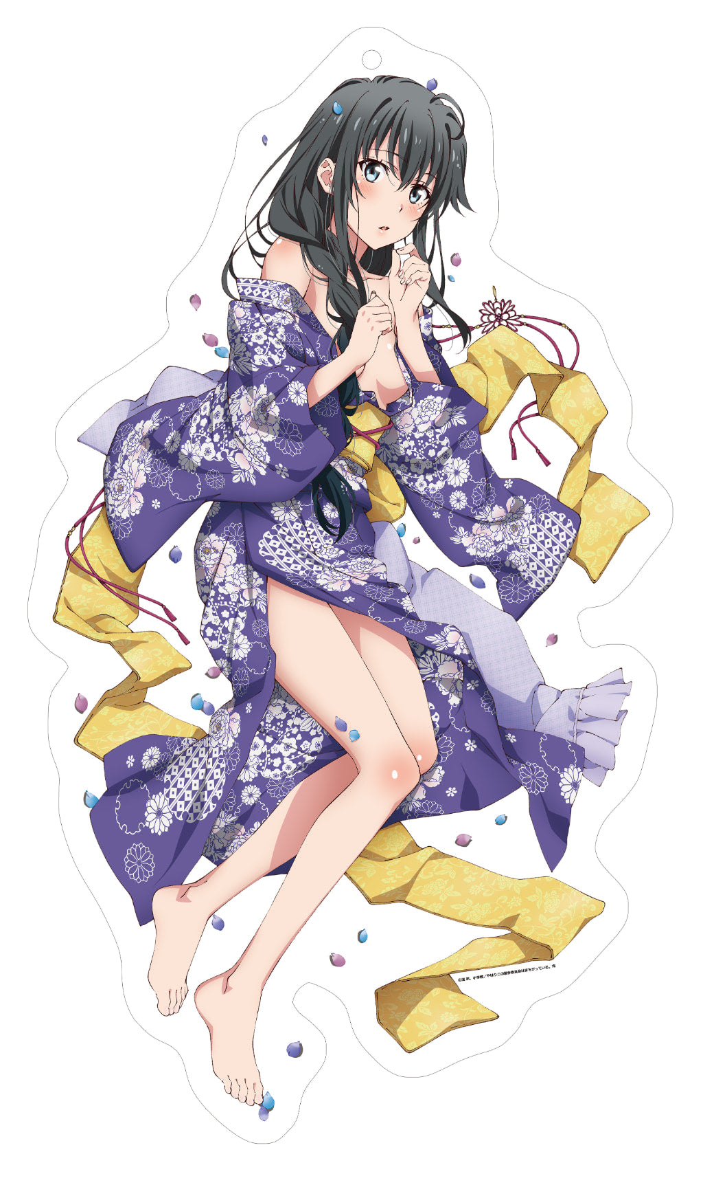 やはり俺の青春ラブコメはまちがっている。‐完‐【描き下ろし】等身大ダイカットーカーペット兼壁掛け　雪ノ下雪乃（着物Ver.）