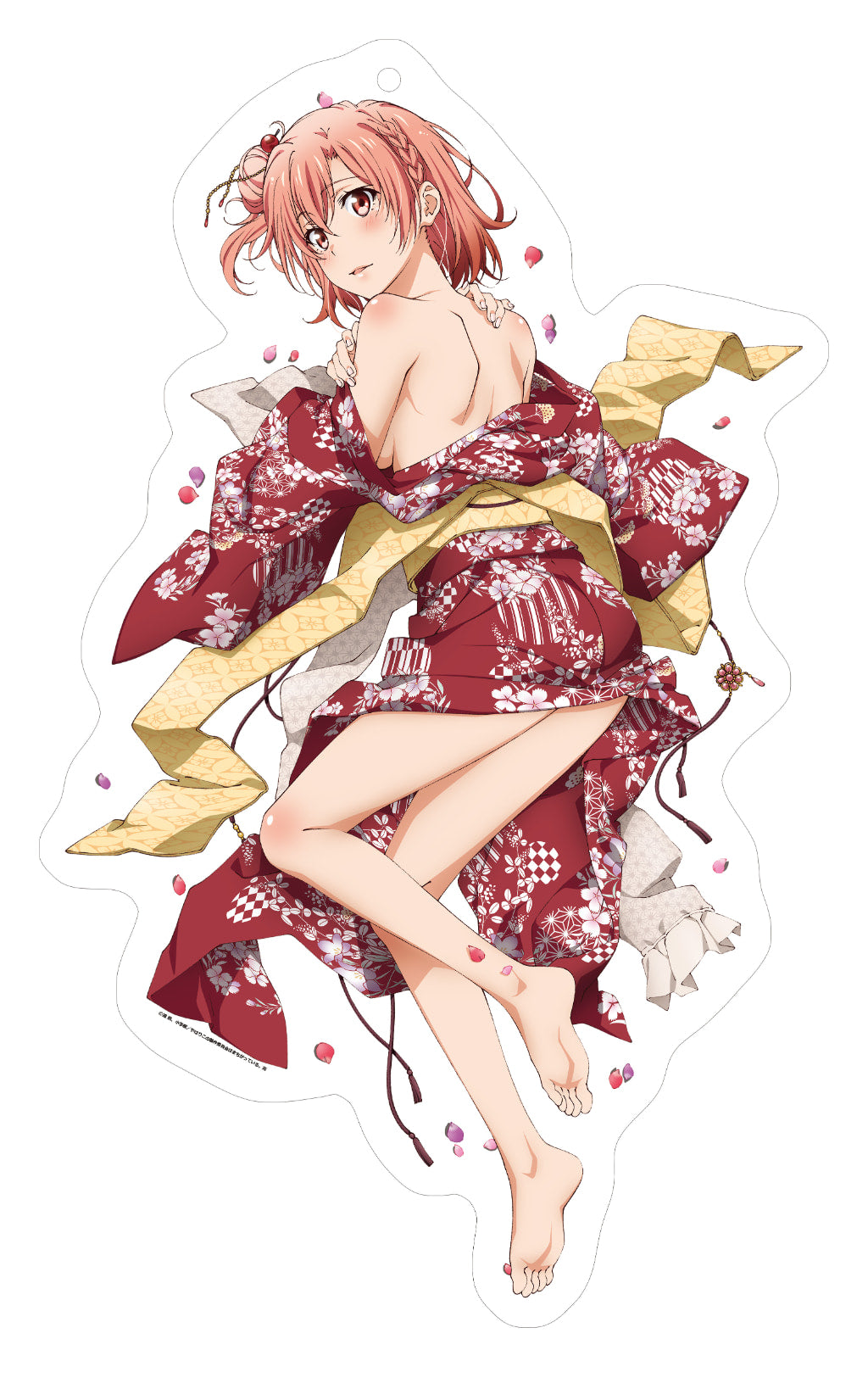 やはり俺の青春ラブコメはまちがっている。‐完‐【描き下ろし】等身大ダイカットーカーペット兼壁掛け　由比ヶ浜結衣（着物Ver.）