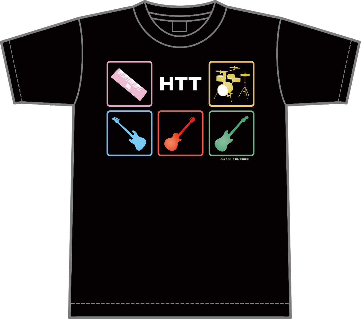 けいおん！　楽器アイコンTシャツ