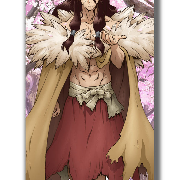 Dr.STONE 【描き下ろし】BIGタペストリー獅子王司（桜）