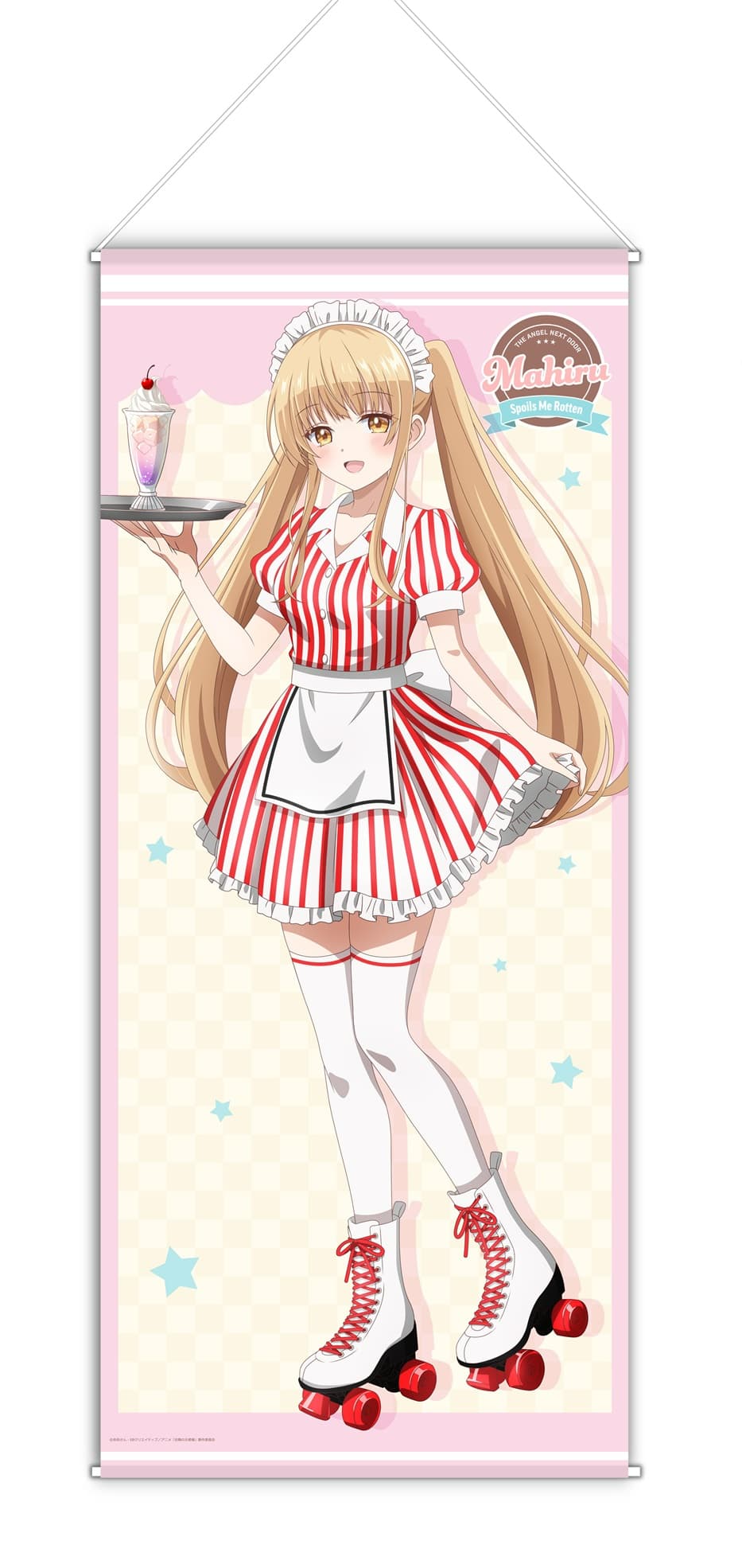 お隣の天使様にいつの間にか駄目人間にされていた件 【描き下ろし】等身大タペストリー椎名真昼（アメリカンダイナー赤）